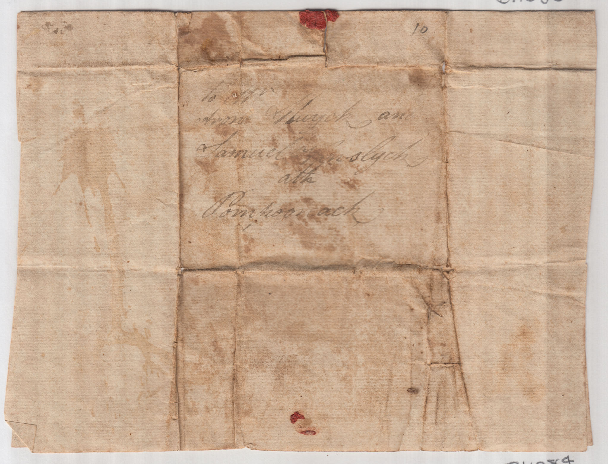 BH083, 1791-08-30 Letter, Andries J Huyck to Aron Huyck & Samuel van Slyck, Inquiring After Their Health